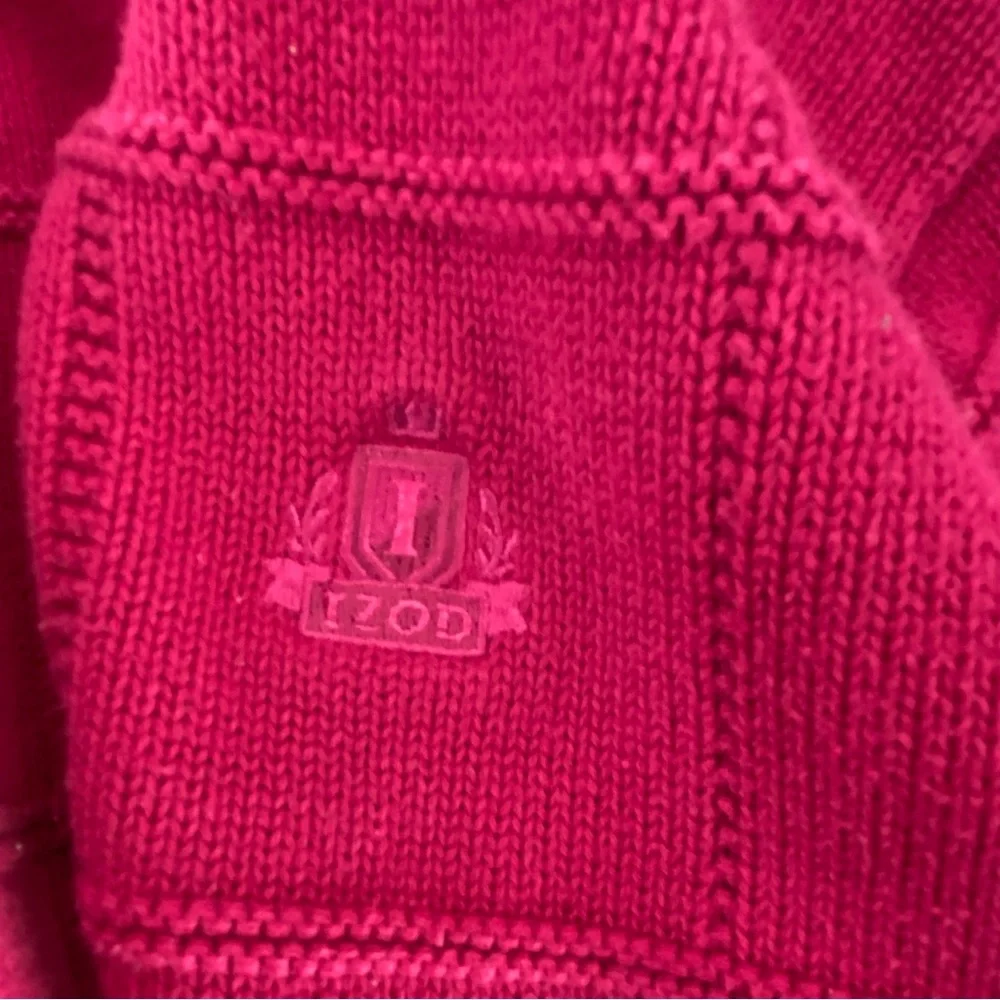 IZOD Vintage 90’s Crewneck Sweater Fushcia Medium